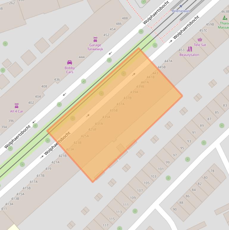 Kaart van postcodegebied 3081KL.