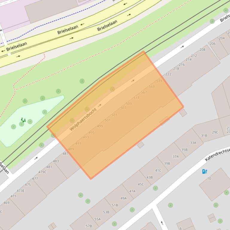 Kaart van postcodegebied 3081KP.