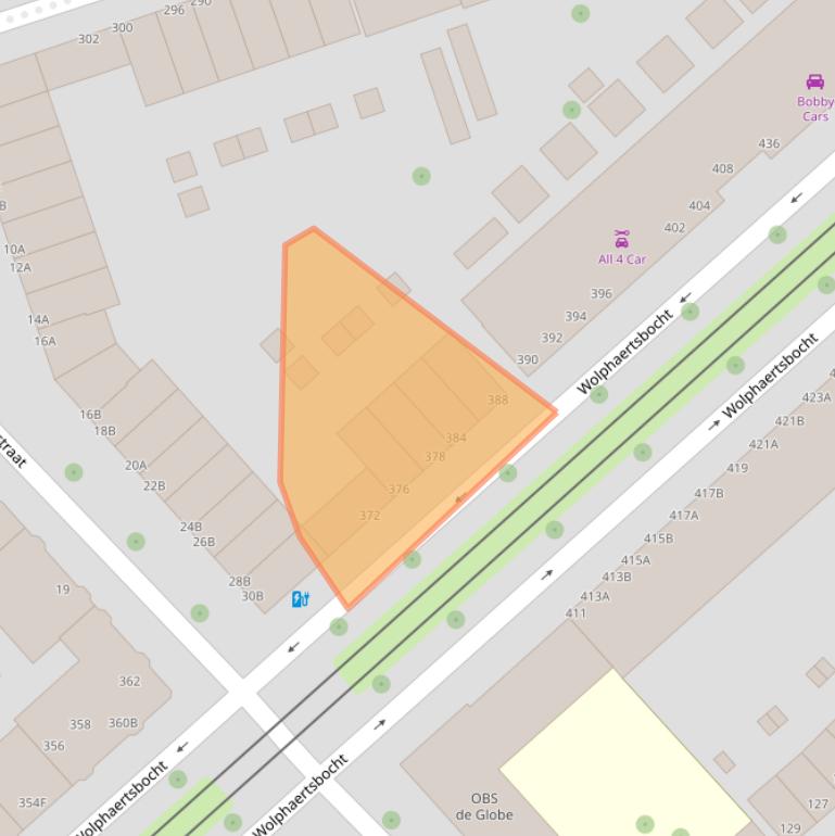 Kaart van postcodegebied 3081KW.