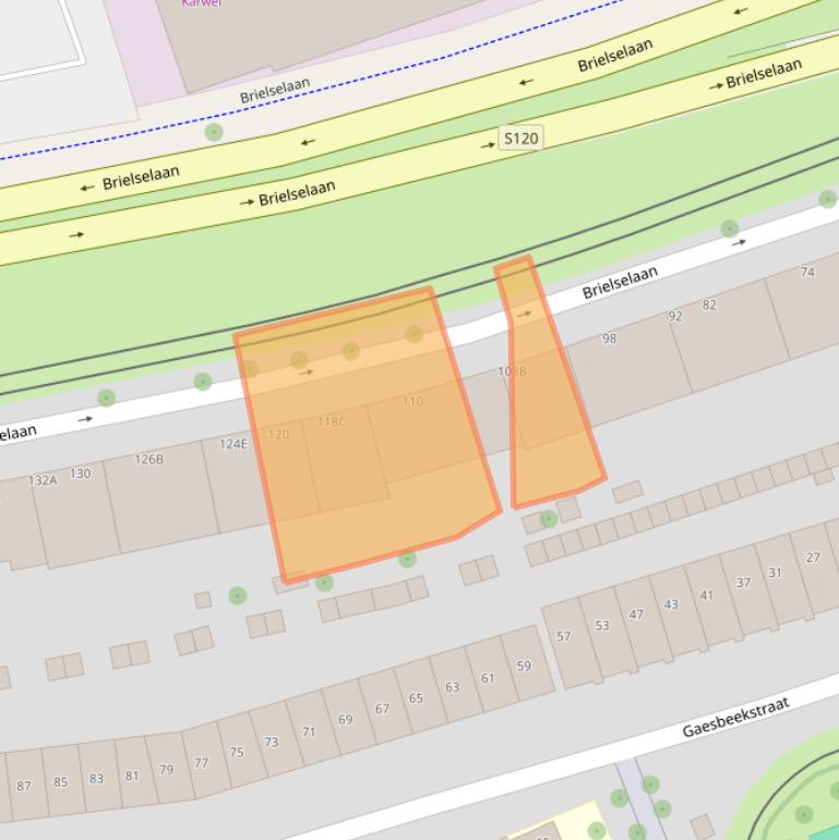 Kaart van postcodegebied 3081LG.