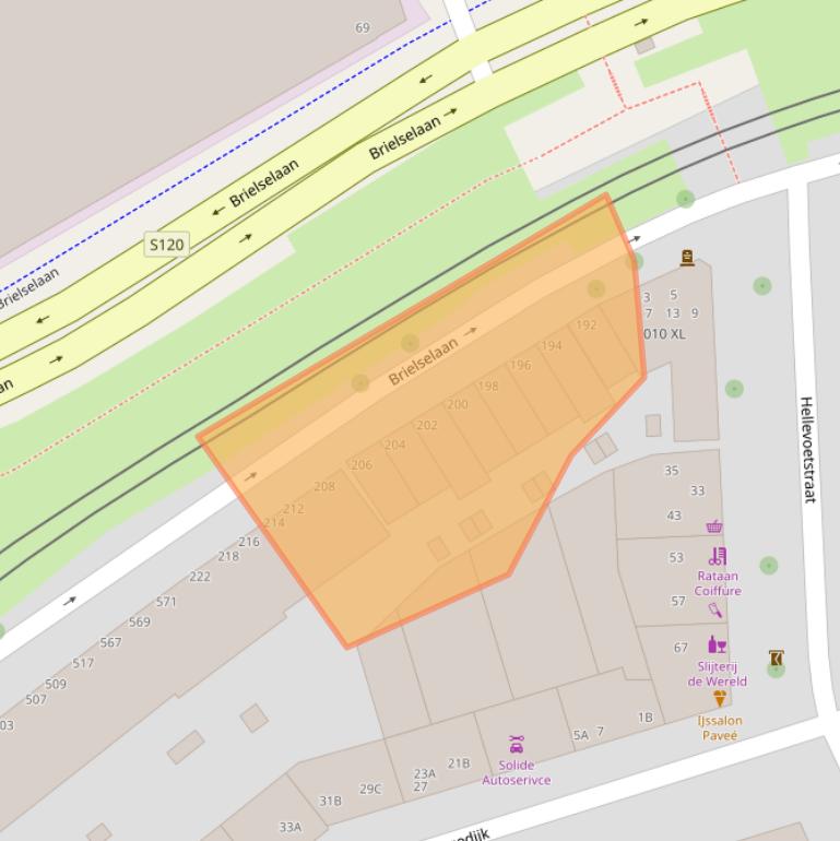 Kaart van postcodegebied 3081LL.