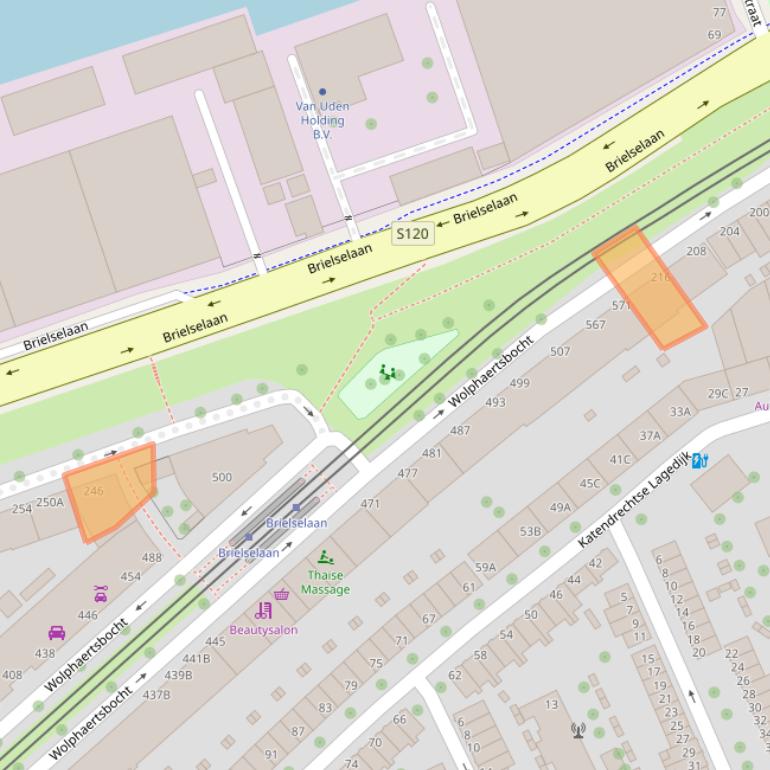Kaart van postcodegebied 3081LM.