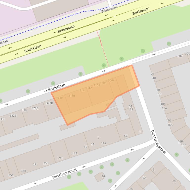 Kaart van postcodegebied 3081LS.