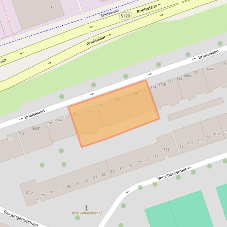 Kaart van postcodegebied 3081LX.