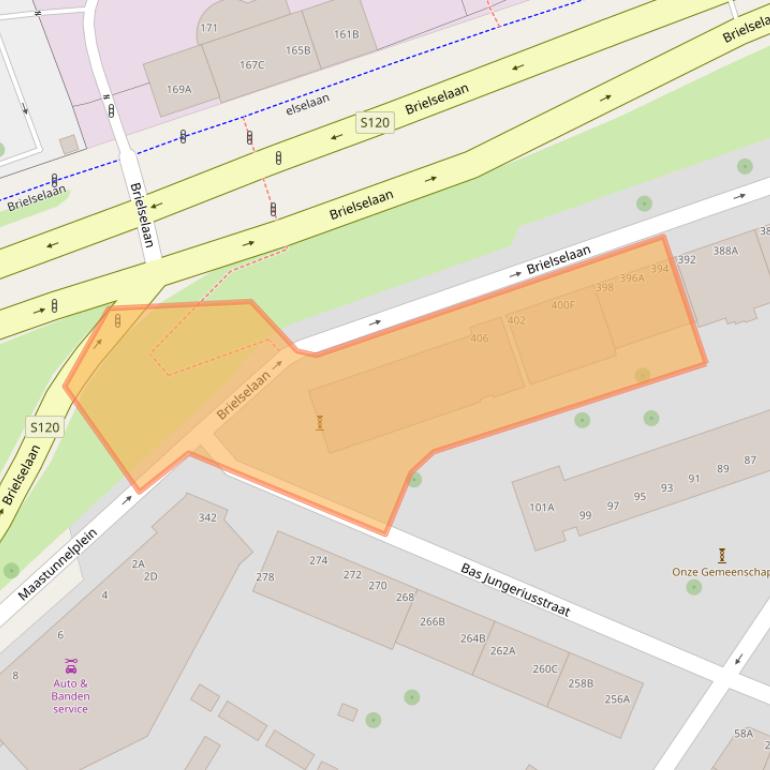 Kaart van postcodegebied 3081LZ.