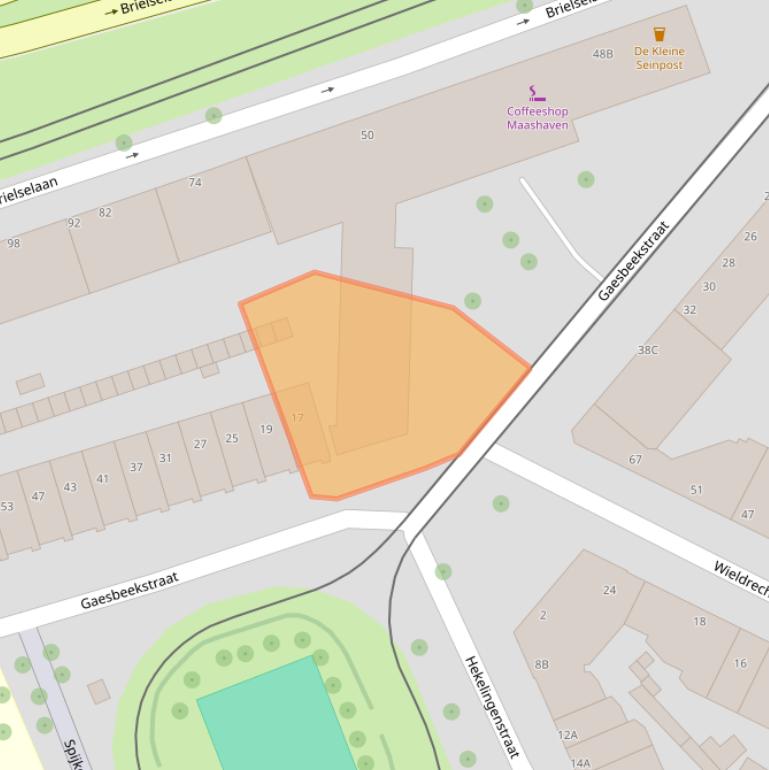 Kaart van postcodegebied 3081NA.