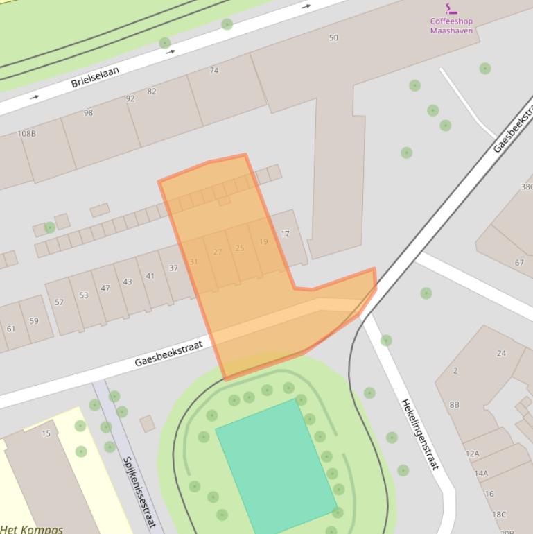 Kaart van postcodegebied 3081NB.