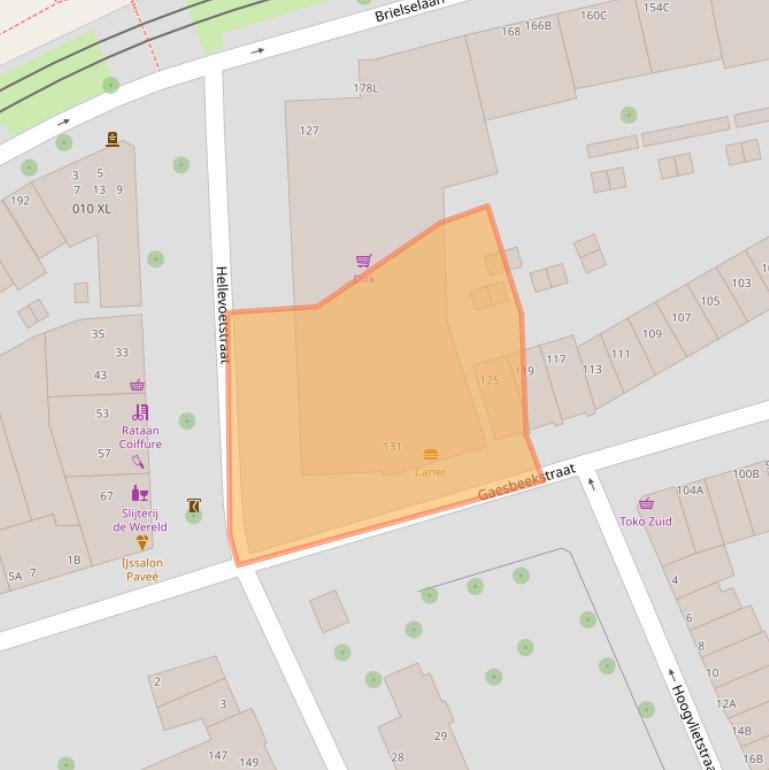Kaart van postcodegebied 3081NJ.