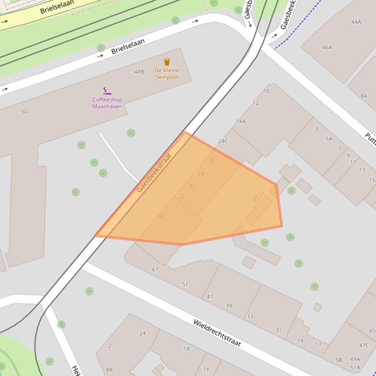 Kaart van postcodegebied 3081NL.