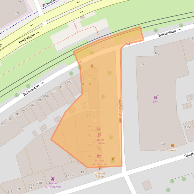 Kaart van postcodegebied 3081NN.