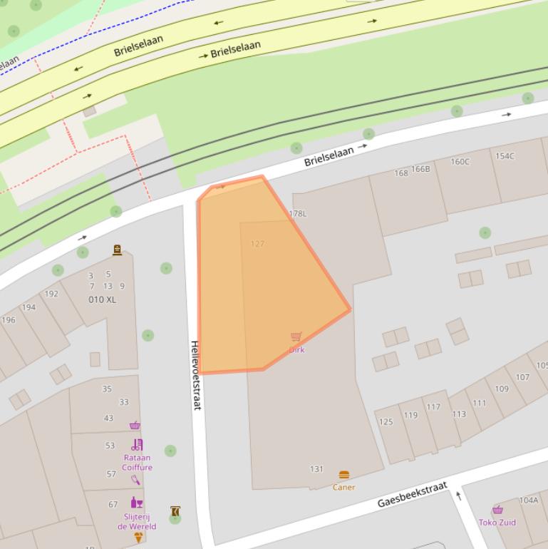 Kaart van postcodegebied 3081NP.