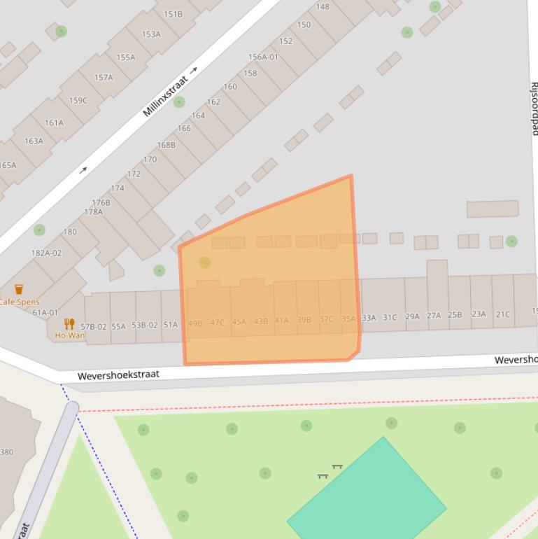 Kaart van postcodegebied 3081PB.