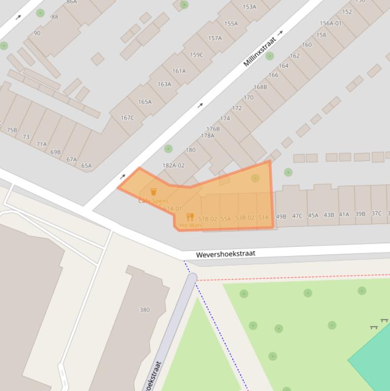 Kaart van postcodegebied 3081PC.