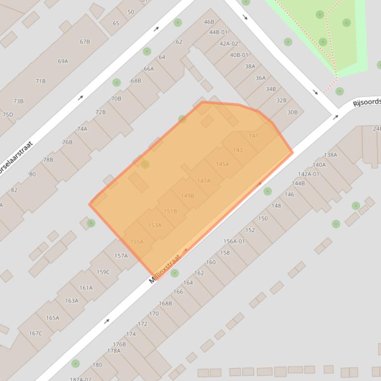 Kaart van postcodegebied 3081PK.