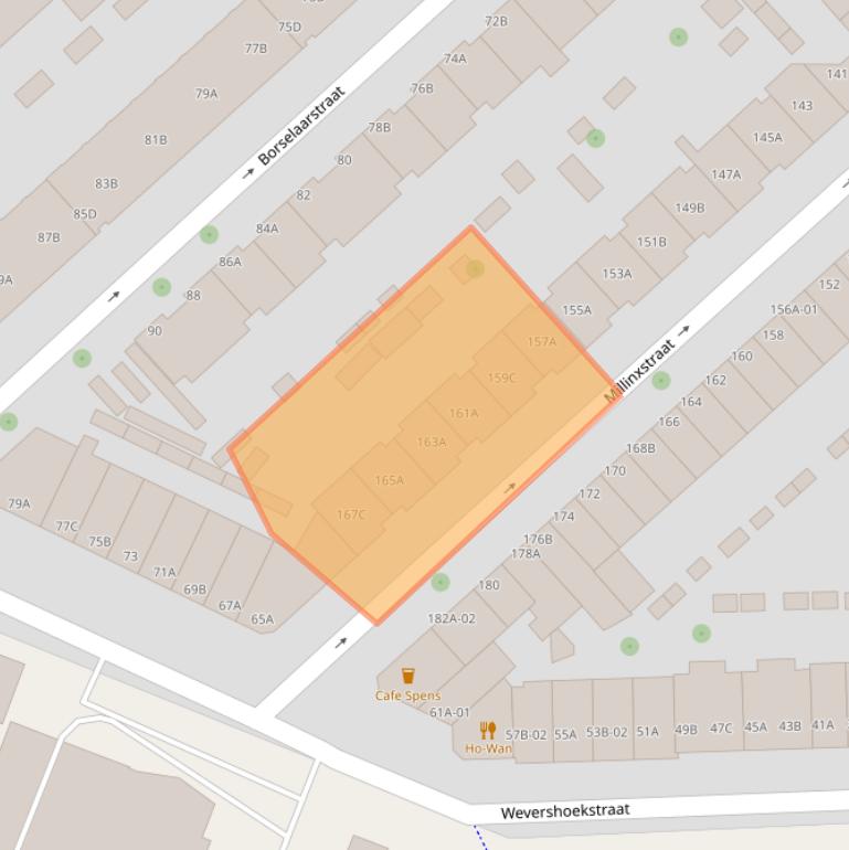 Kaart van postcodegebied 3081PL.