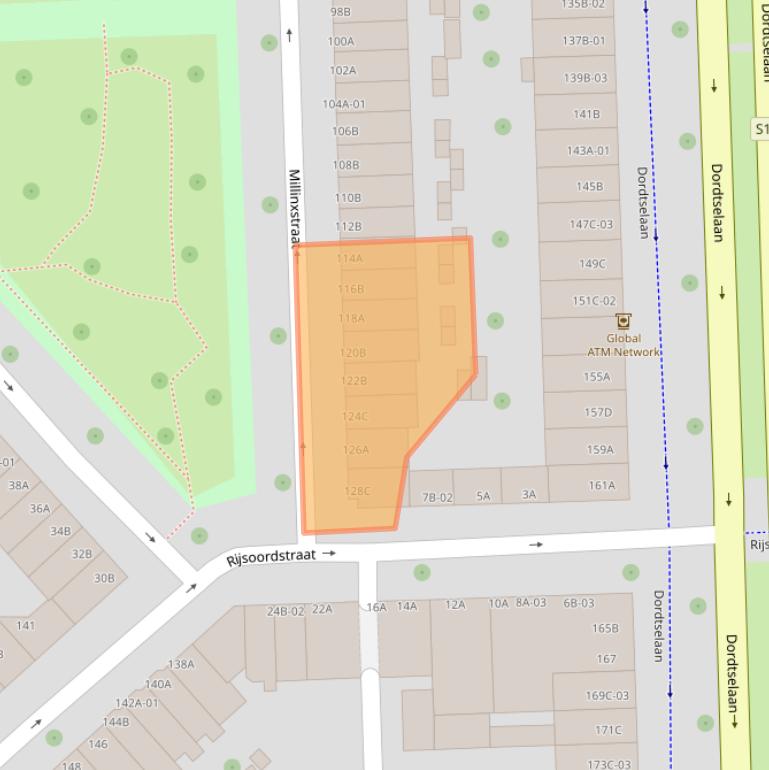 Kaart van postcodegebied 3081PV.