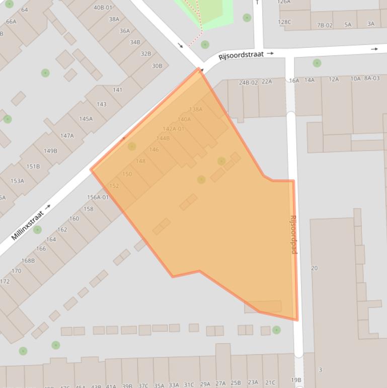 Kaart van postcodegebied 3081PW.