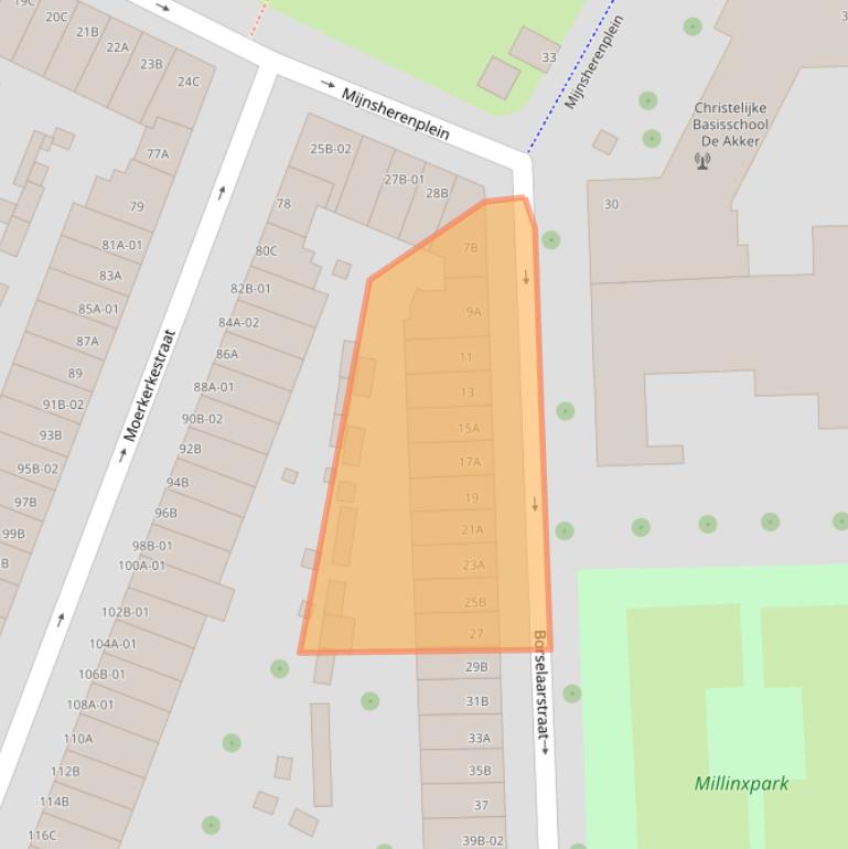 Kaart van postcodegebied 3081RA.