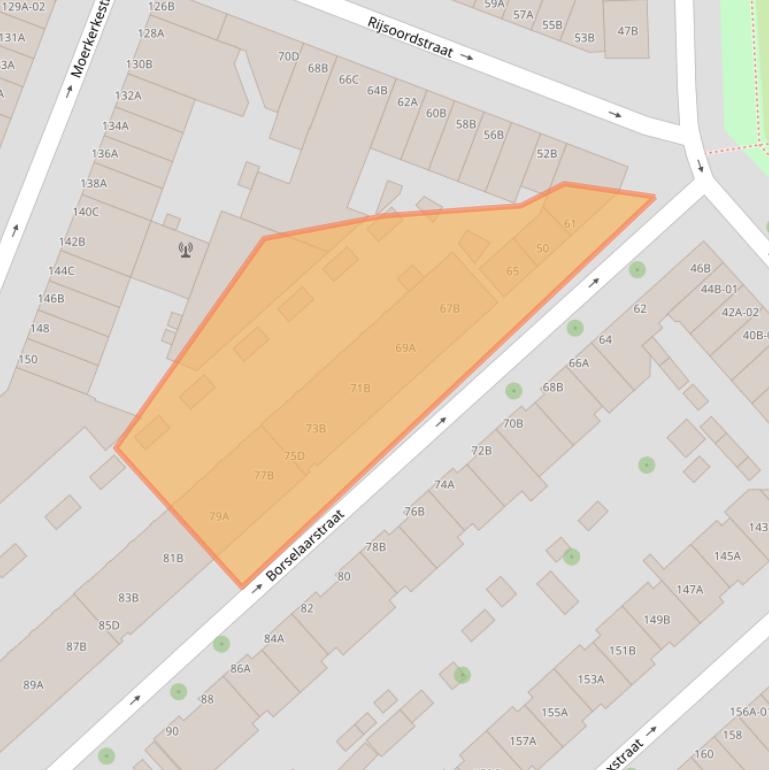 Kaart van postcodegebied 3081RC.