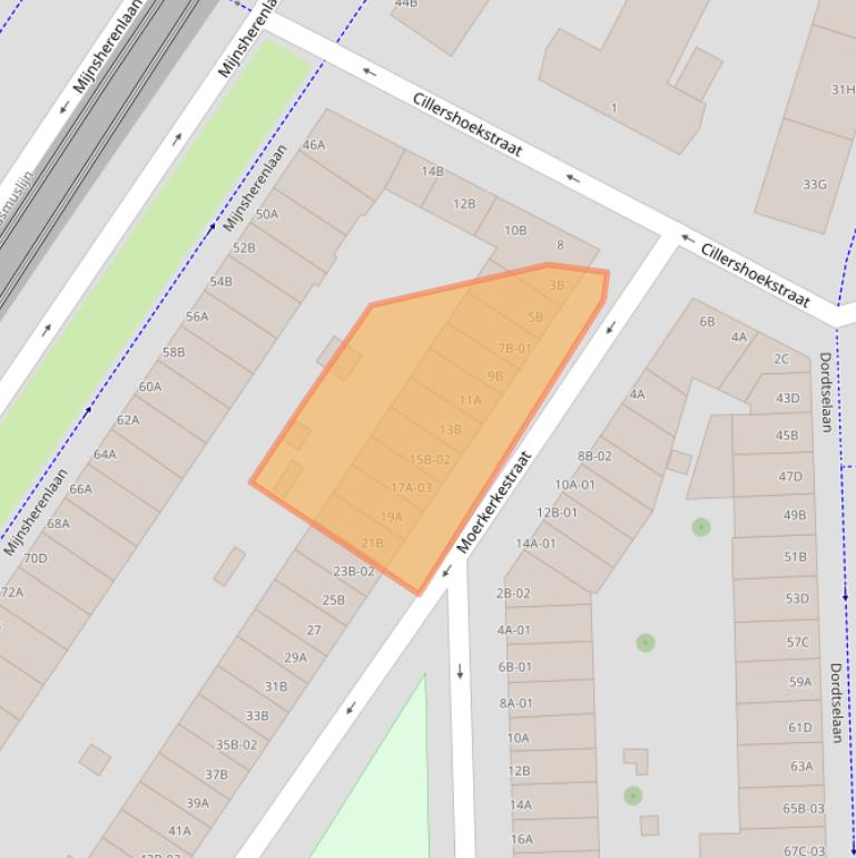 Kaart van postcodegebied 3081RL.