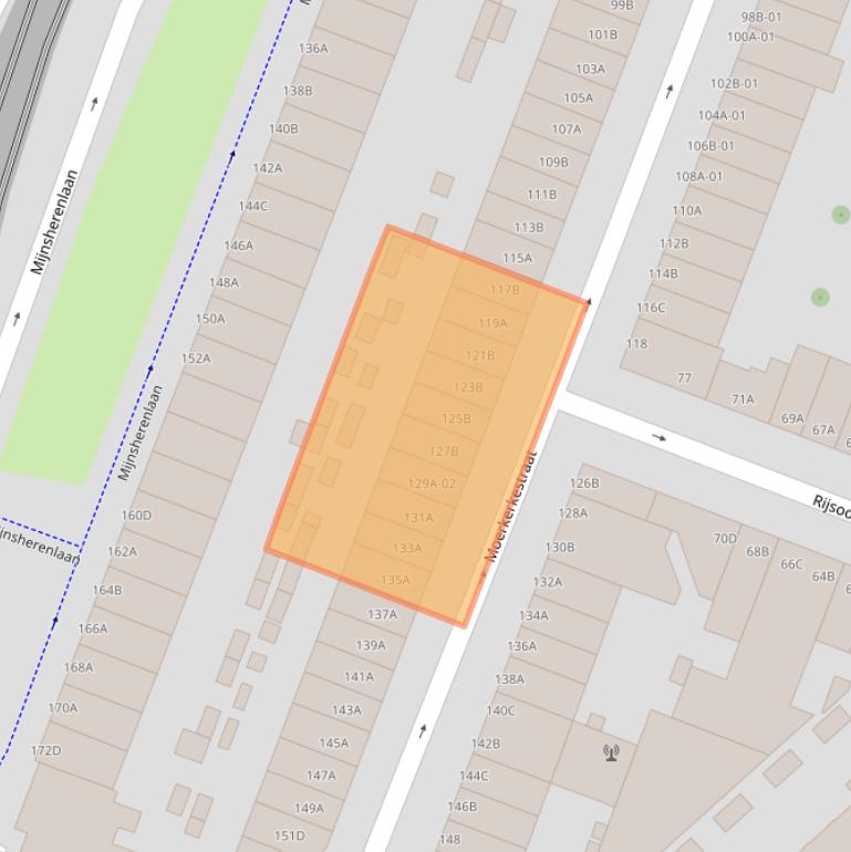 Kaart van postcodegebied 3081RS.