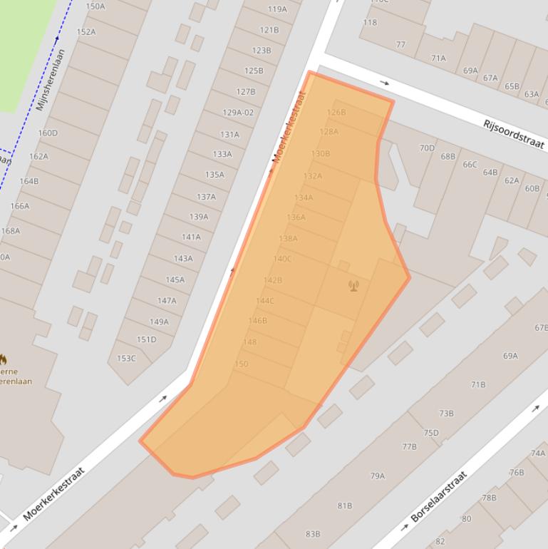 Kaart van postcodegebied 3081RZ.