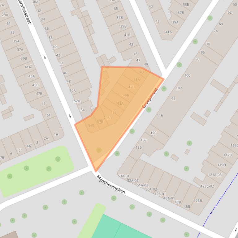 Kaart van postcodegebied 3081SH.