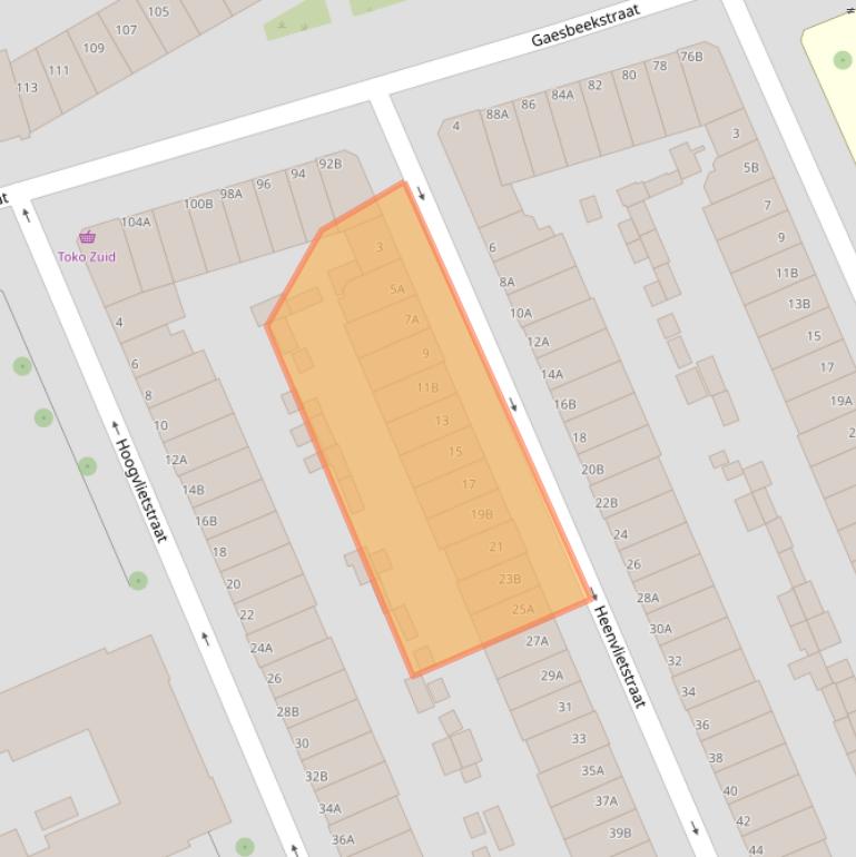Kaart van postcodegebied 3081SM.