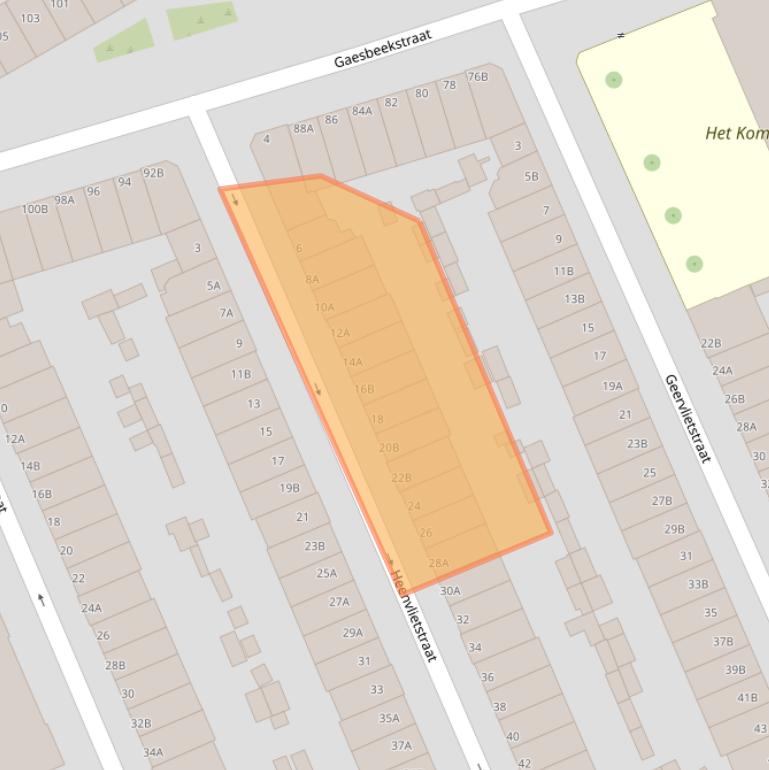 Kaart van postcodegebied 3081SP.