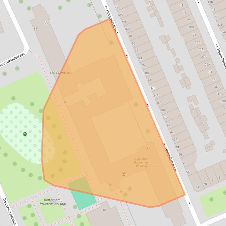Kaart van postcodegebied 3081ST.