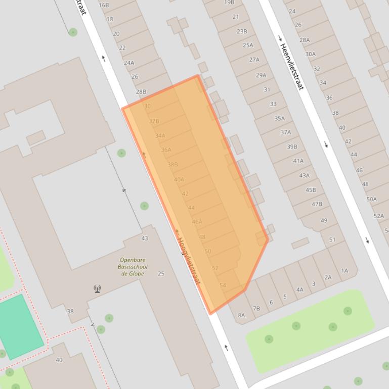 Kaart van postcodegebied 3081SW.