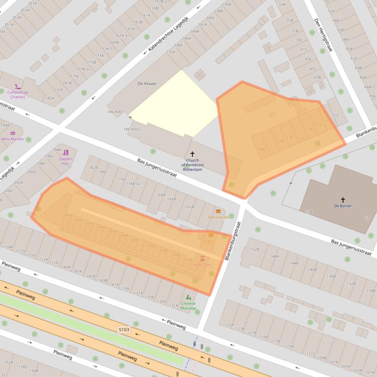 Kaart van postcodegebied 3081TC.