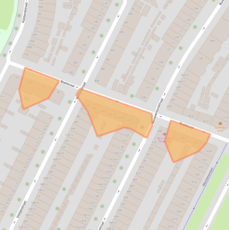 Kaart van postcodegebied 3081TH.