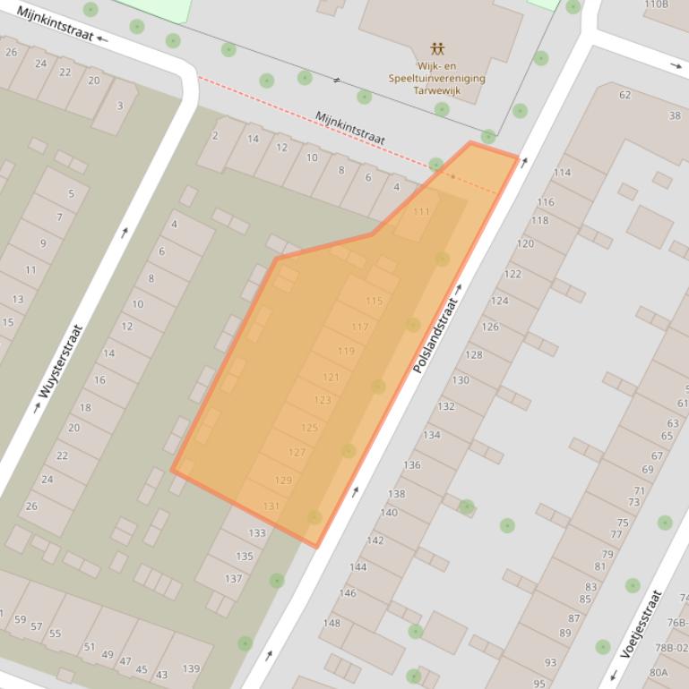 Kaart van postcodegebied 3081TL.