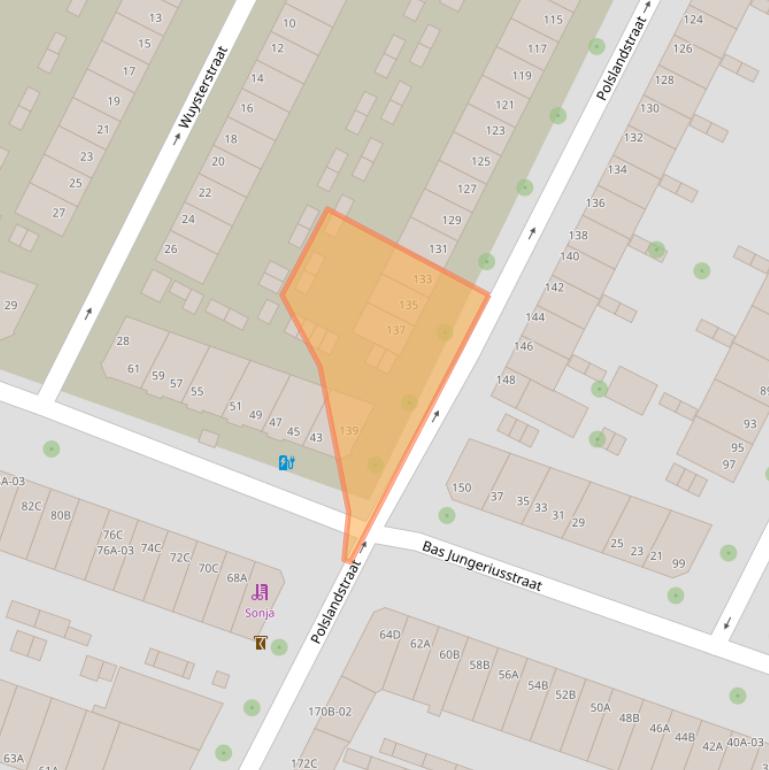 Kaart van postcodegebied 3081TM.