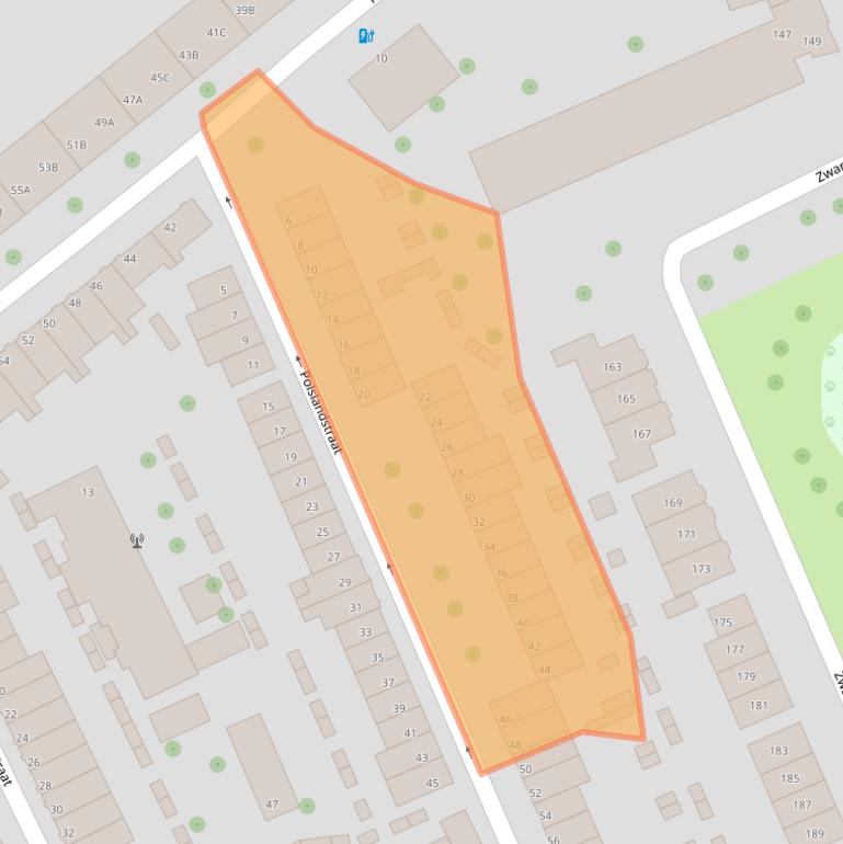 Kaart van postcodegebied 3081TN.