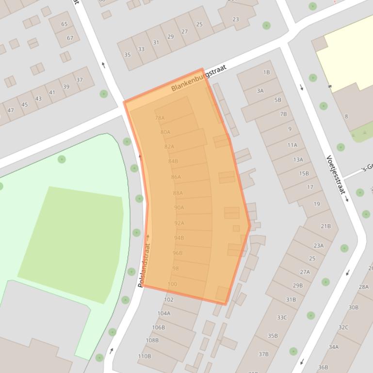 Kaart van postcodegebied 3081TR.