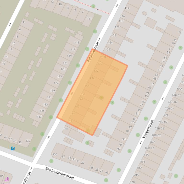 Kaart van postcodegebied 3081TV.