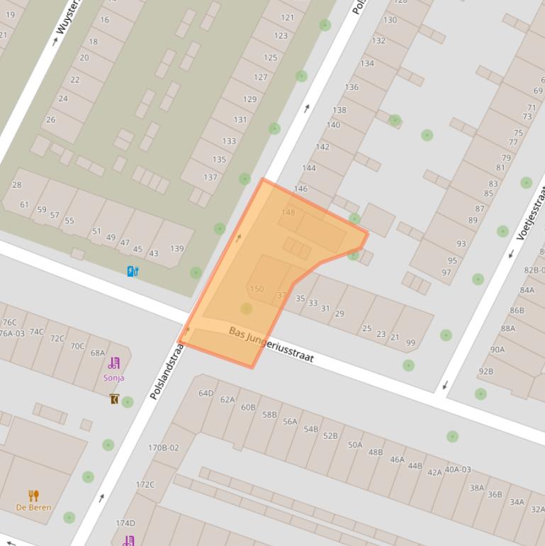 Kaart van postcodegebied 3081TW.