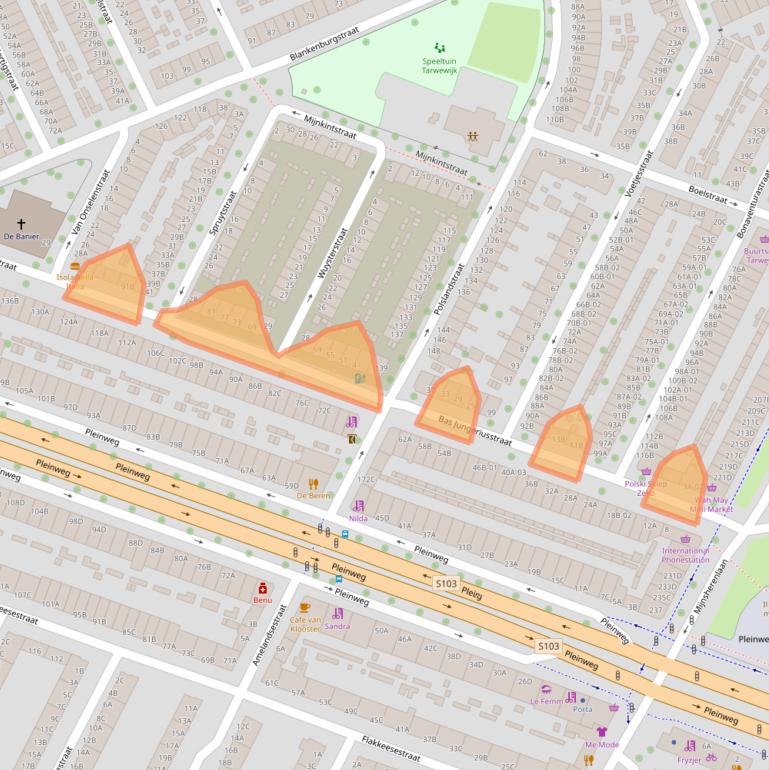 Kaart van postcodegebied 3081VA.