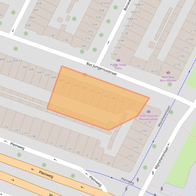 Kaart van postcodegebied 3081VD.