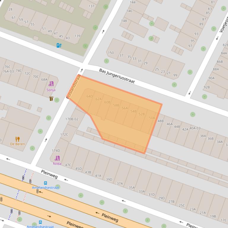 Kaart van postcodegebied 3081VG.