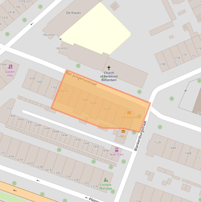 Kaart van postcodegebied 3081VN.