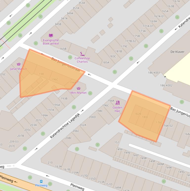 Kaart van postcodegebied 3081VP.