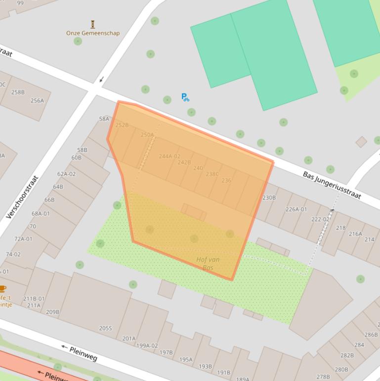 Kaart van postcodegebied 3081VS.