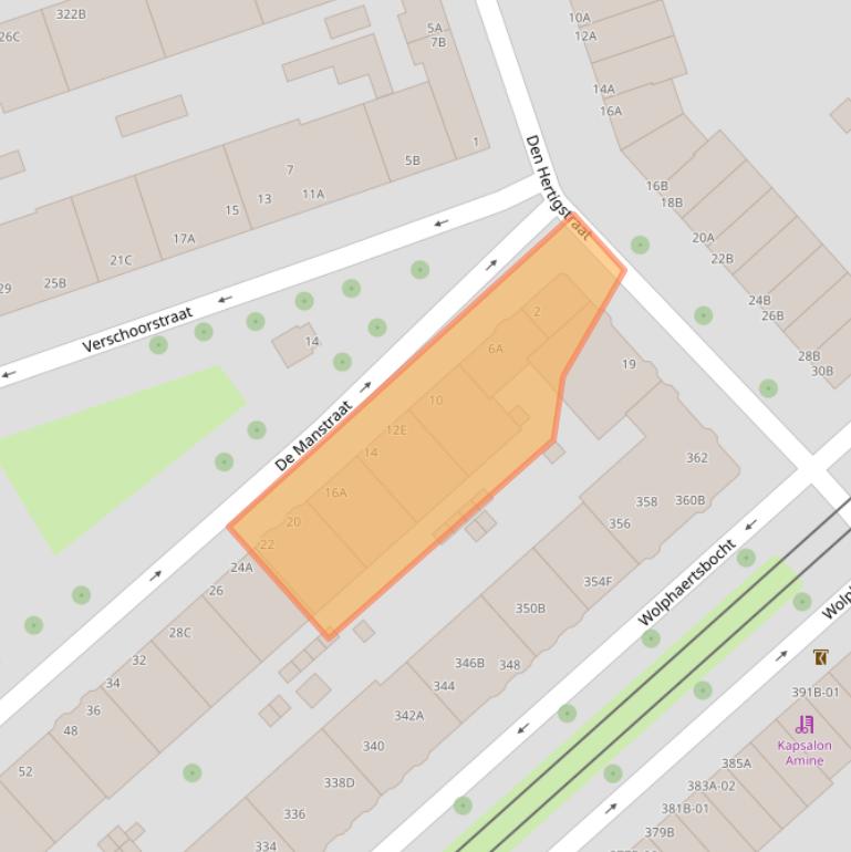 Kaart van postcodegebied 3081VV.