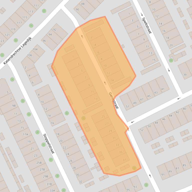 Kaart van postcodegebied 3081XA.