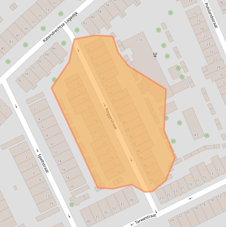 Kaart van postcodegebied 3081XD.