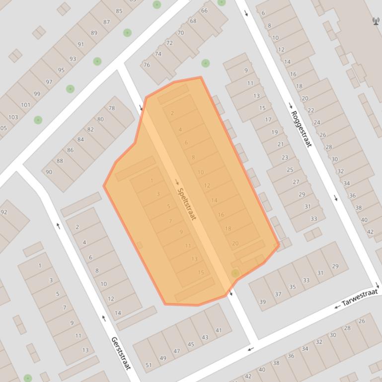 Kaart van postcodegebied 3081XE.