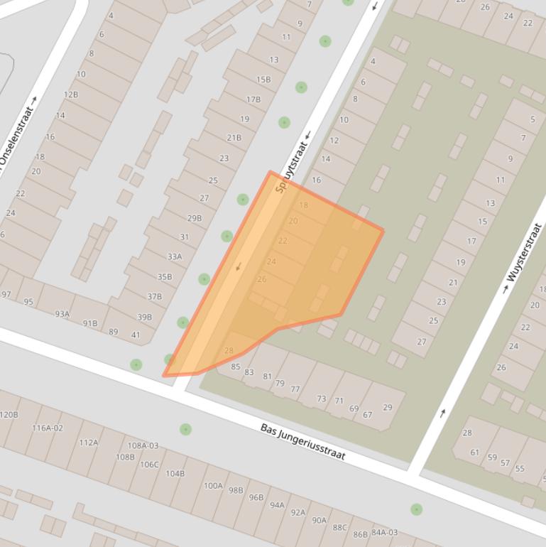 Kaart van postcodegebied 3081XK.